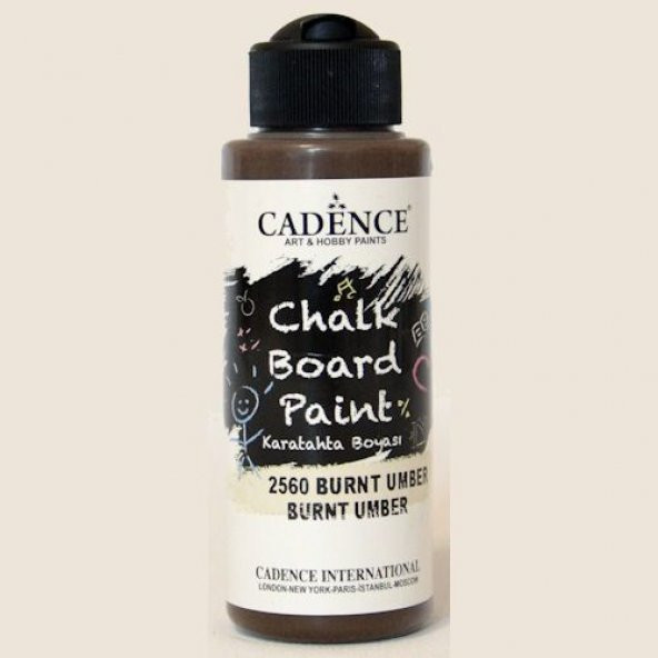 Cadence Chalkboard Paint Karatahta Boyası 120 ml. 2560 Burnt Umber ürün görseli 1