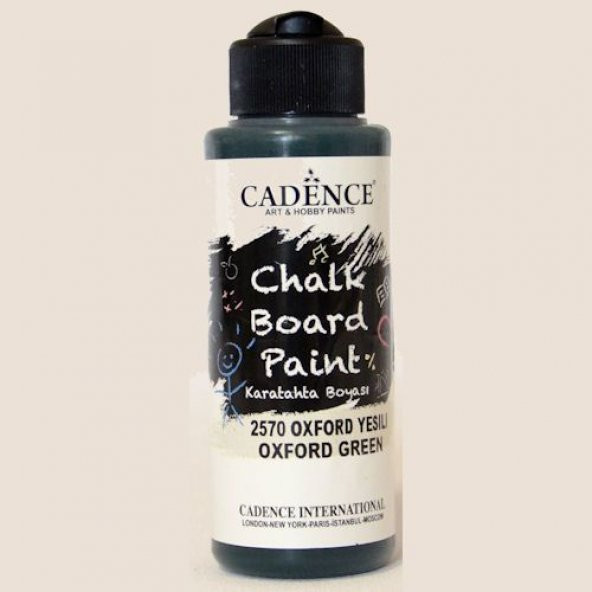 Cadence Chalkboard Paint Karatahta Boyası 120 ml. 2570 Oxford Yeşili ürün görseli 1
