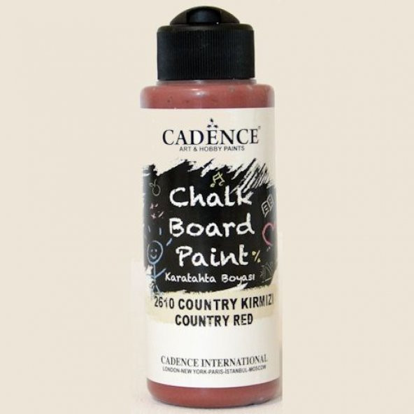 Cadence Chalkboard Paint Karatahta Boyası 120 ml. 2610 Country Kırmızı ürün görseli 1
