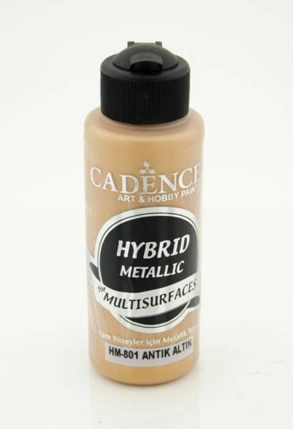 Cadence Hybrid Multisurface Metalik Boya 120 ml. HM-801 ANTİK ALTIN ürün görseli 1