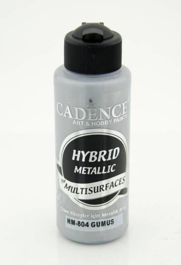 Cadence Hybrid Multisurface Metalik Boya 120 ml. HM-804 GÜMÜŞ ürün görseli 1