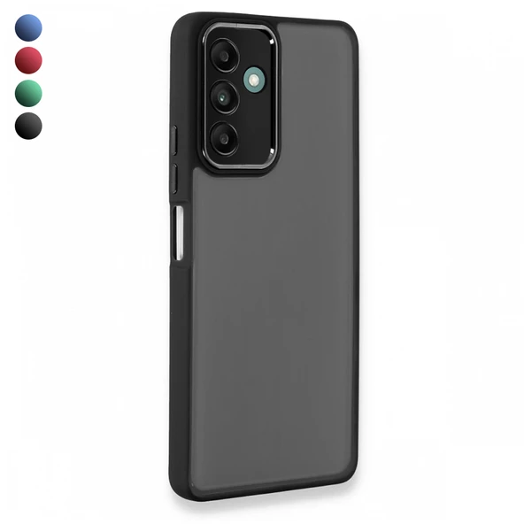 Samsung Galaxy A04s Kılıf Freya Lazer Lens Kamera Çerçeveli Silikon Kapak ürün görseli 1