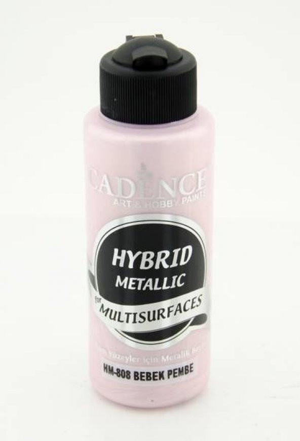 Cadence Hybrid Multisurface Metalik Boya 120 ml. HM-808 BEBEK PEMBE ürün görseli 1