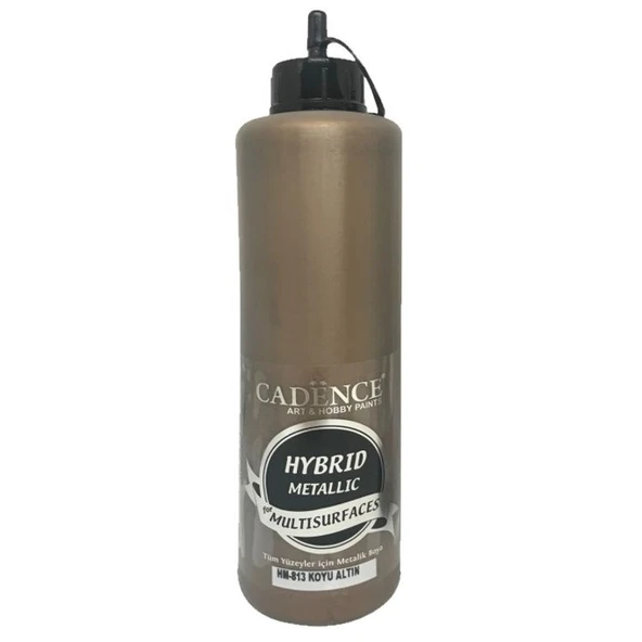 Cadence Hybrid Multisurface Metalik Boya 500 ml. HM-813 KOYU ALTIN ürün görseli 1