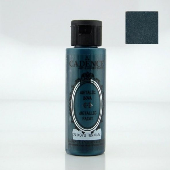 Cadence Metalik Boya 70 ml. 224 KOYU TURKUAZ ürün görseli 1