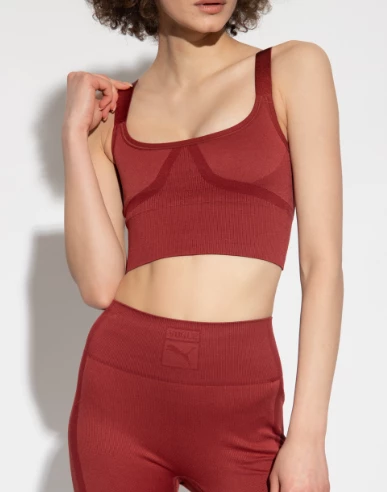 Puma X VOGUE Bra Top Kadın Bordo 53668922 ürün görseli 1