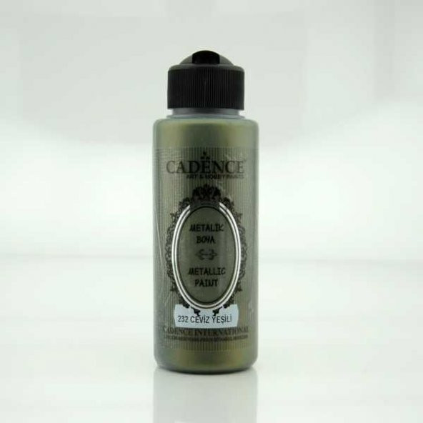 Cadence Metalik Boya 120 ml. 232 Ceviz Yeşili ürün görseli 1