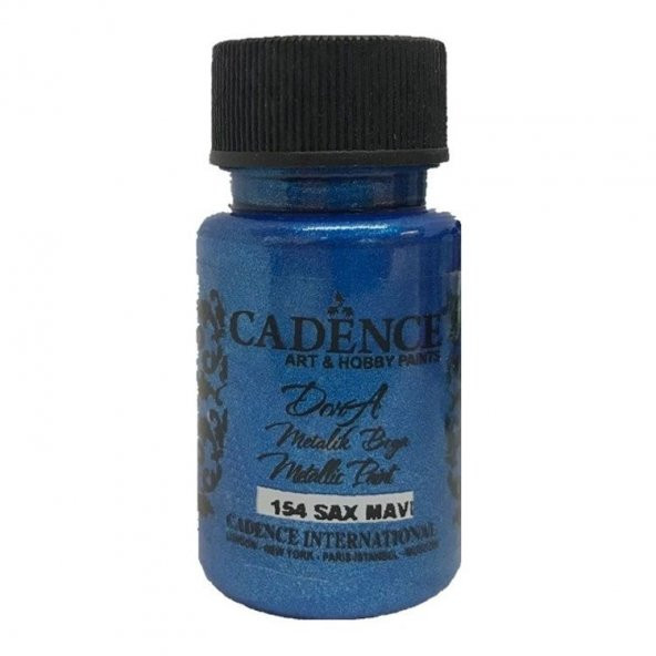 Cadence Dora Metalik Boya 50 ml. 154 Sax Mavi ürün görseli 1