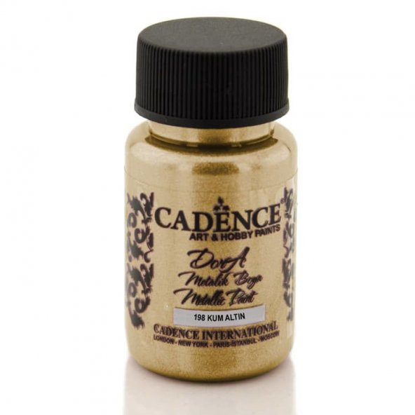 Cadence Dora Metalik Boya 50 ml. 198 Kum Altın ürün görseli 1