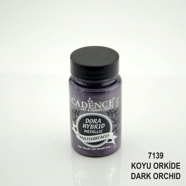 Cadence Dora Hybrid Metallic For Multisurfaces Her Yüzey İçin Akrilik Boya 90 ml. 7139 KOYU ORKİDE ürün görseli 1