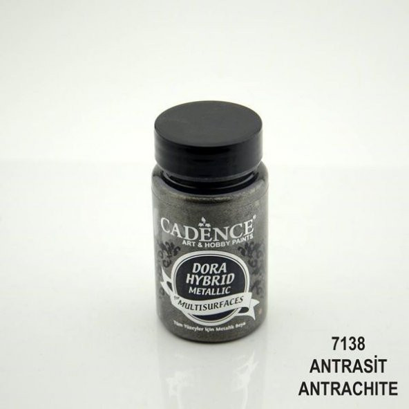 Cadence Dora Hybrid Metallic For Multisurfaces Her Yüzey İçin Akrilik Boya 90 ml. 7138 ANTRASİT ürün görseli 1