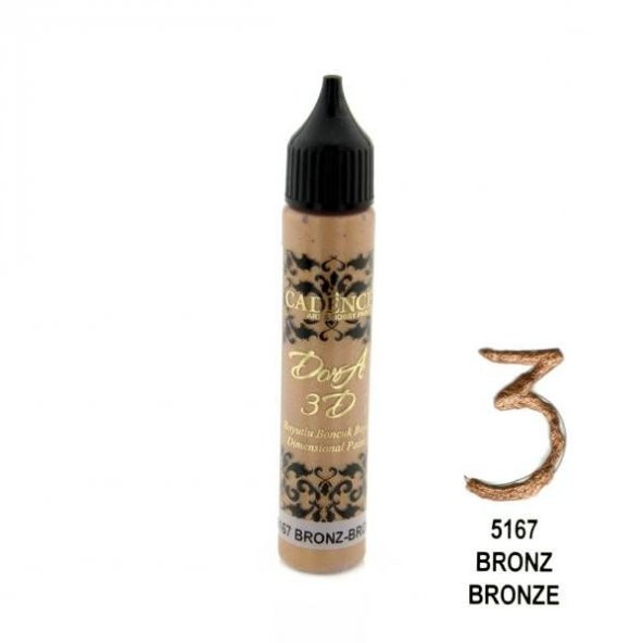 Cadence Dora 3D Boyutlu Boncuk Boya 5167 BRONZ ürün görseli 1