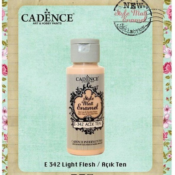 Cadence Style Matt Enamel Cam & Porselen Boyası 59 ml. E-342 Açık Ten ürün görseli 1