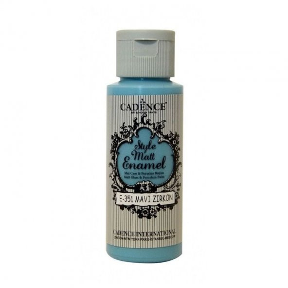 Cadence Style Matt Enamel Cam & Porselen Boyası 59 ml. E-351 MAVİ ZİRKON ürün görseli 1