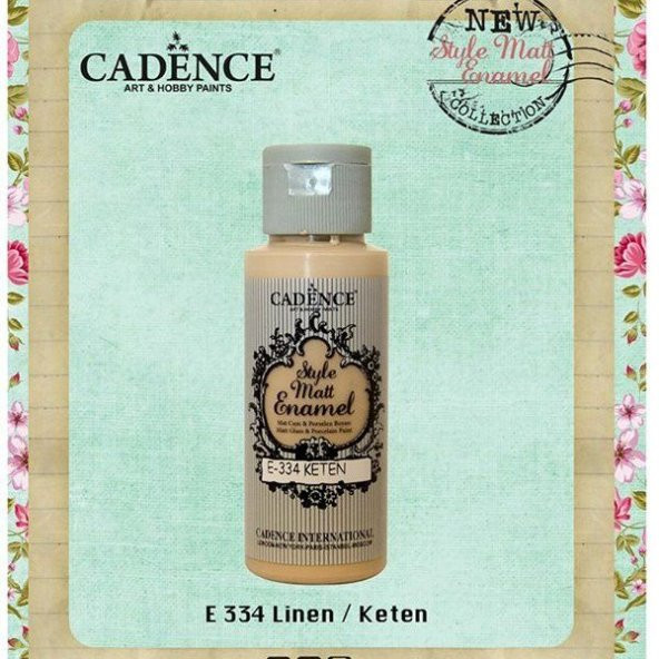 Cadence Style Matt Enamel Cam & Porselen Boyası 59 ml. E-334 Keten ürün görseli 1