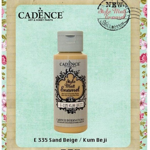 Cadence Style Matt Enamel Cam & Porselen Boyası 59 ml. E-335 Kum Beji ürün görseli 1
