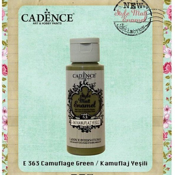 Cadence Style Matt Enamel Cam & Porselen Boyası 59 ml. E-363 Kamuflaj Yeşili ürün görseli 1