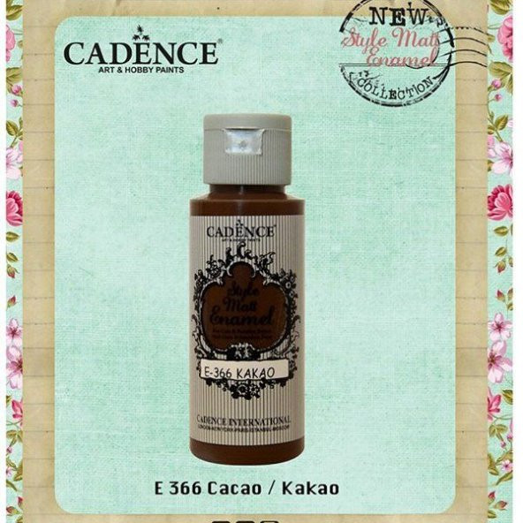 Cadence Style Matt Enamel Cam & Porselen Boyası 59 ml. E-366 Kakao ürün görseli 1