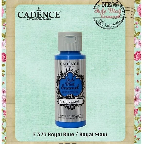Cadence Style Matt Enamel Cam & Porselen Boyası 59 ml. E-373 Royal Mavi ürün görseli 1