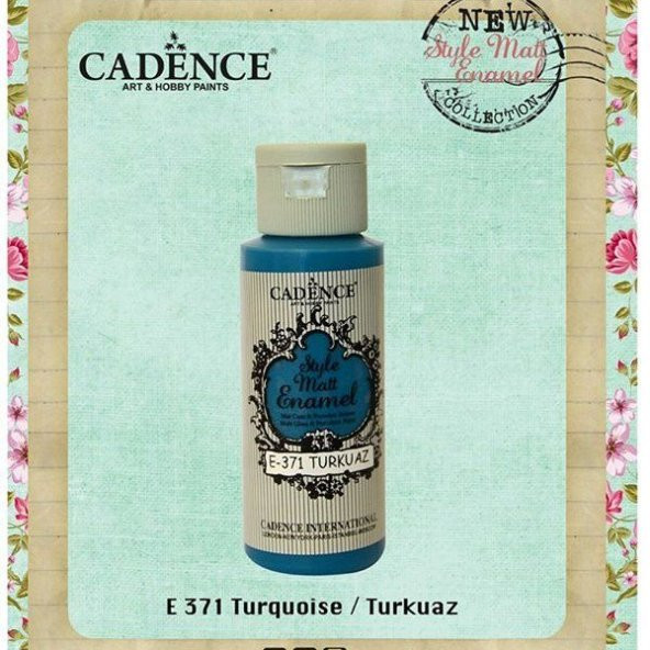 Cadence Style Matt Enamel Cam & Porselen Boyası 59 ml. E-371 Turkuaz ürün görseli 1