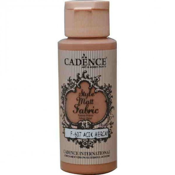 Cadence Style Matt Fabric Kumaş Boyası F-607 Açık Mercan ürün görseli 1