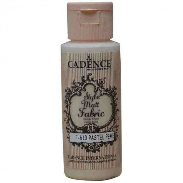 Cadence Style Matt Fabric Kumaş Boyası F-610 Pastel Pembe ürün görseli 1