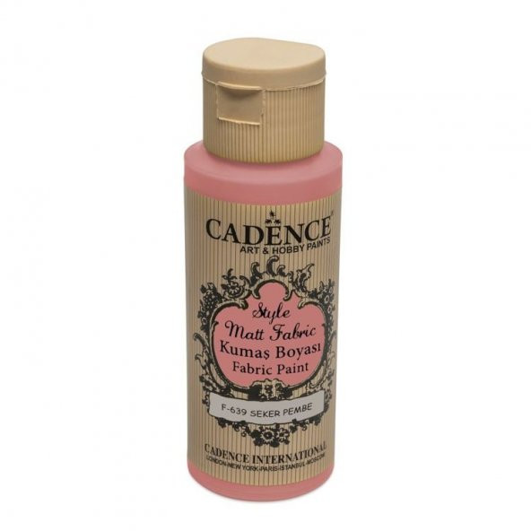 Cadence Style Matt Fabric Kumaş Boyası F-639 Şeker Pembe ürün görseli 1