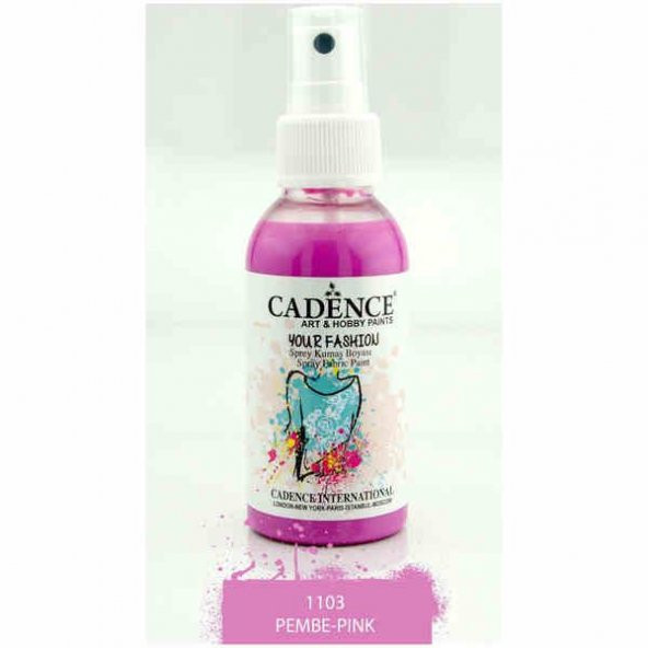 Cadence Your Fashion Sprey Kumaş Boyası 100 ml. 1103 PEMBE ürün görseli 1
