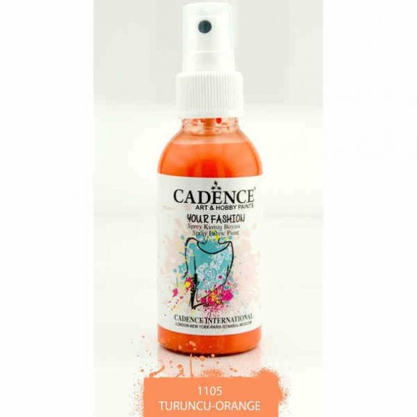 Cadence Your Fashion Sprey Kumaş Boyası 100 ml. 1105 PORTAKAL ürün görseli 1