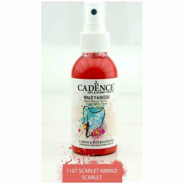 Cadence Your Fashion Sprey Kumaş Boyası 100 ml. 1107 SCARLET ürün görseli 1