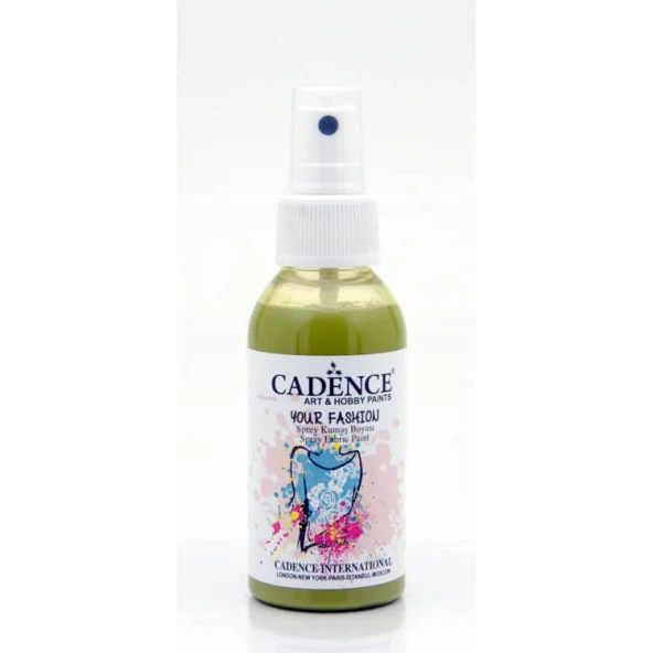 Cadence Your Fashion Sprey Kumaş Boyası 100 ml. 1122 KOYU KİWİ ürün görseli 1