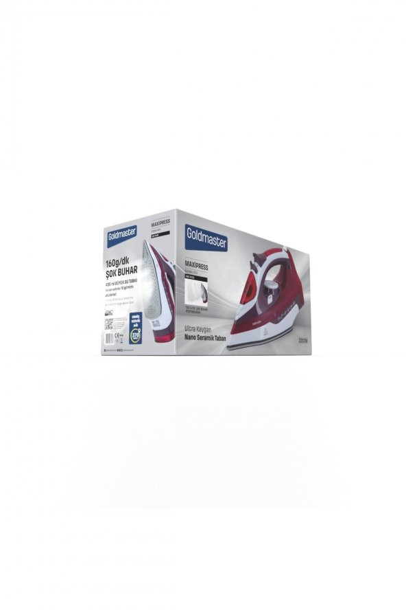 Goldmaster GM-7613K MaxiPress 2200W Buharlı Ütü - Resim 6