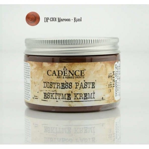 Cadence Distress Paste Eskitme Kremi 150 ml. 1301 KIZIL ürün görseli 1