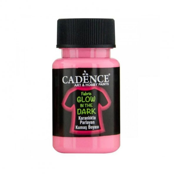 Cadence Fabric Glow In The Dark Karanlıkta Parlayan Kumaş Boyası 50 ml Pembe ürün görseli 1