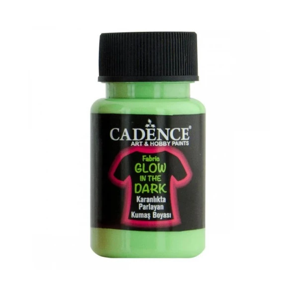 Cadence Fabric Glow In The Dark Karanlıkta Parlayan Kumaş Boyası 50 ml Koyu Yeşil ürün görseli 1