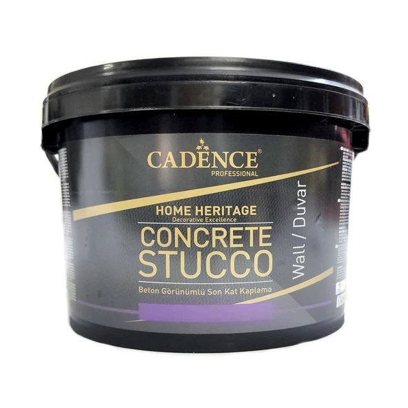 Cadence Concrete Stucco Beton Görünümlü Son Kat Kaplama 3 kg Gri / İnce ürün görseli 1