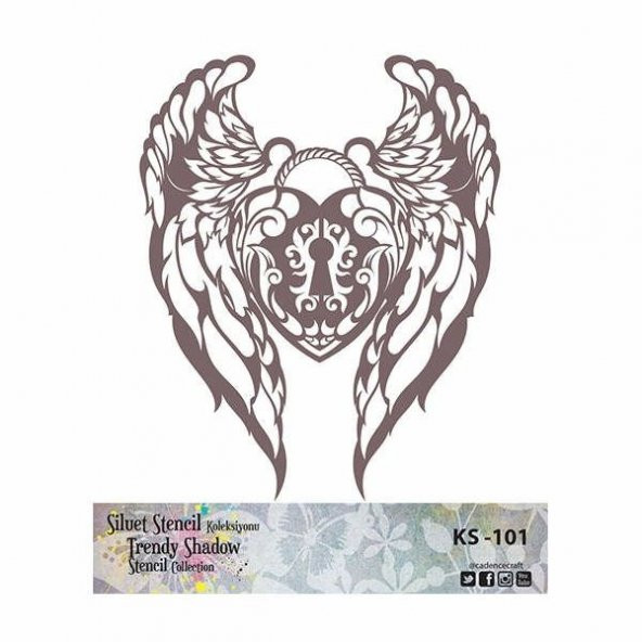 Cadence Siluet (Kenarsız) Stencil KS-101 ürün görseli 1