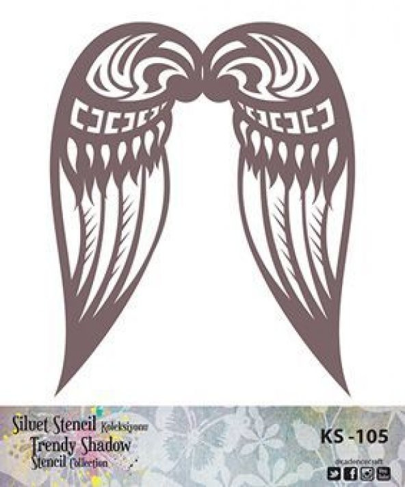 Cadence Siluet (Kenarsız) Stencil KS-105 ürün görseli 1