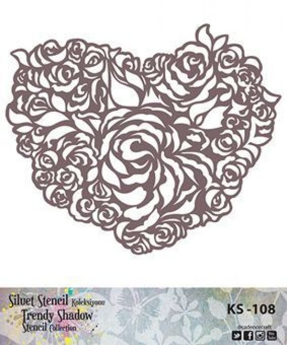 Cadence Siluet (Kenarsız) Stencil KS-108 ürün görseli 1