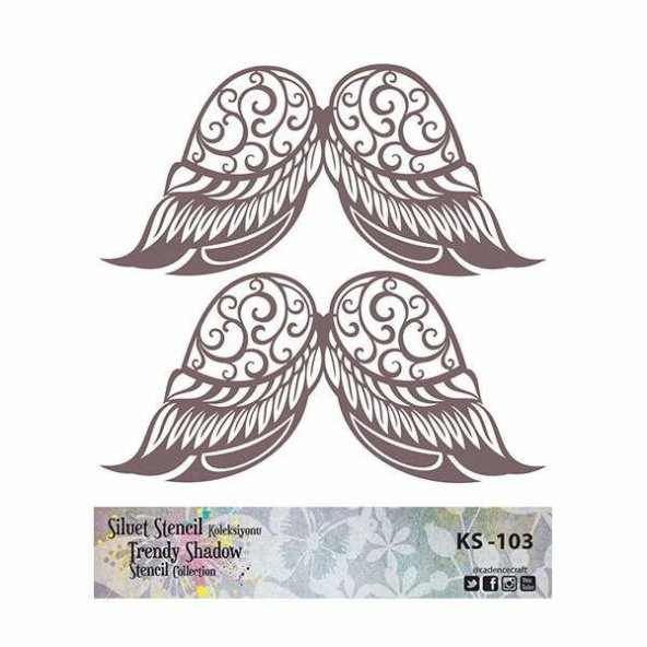 Cadence Siluet (Kenarsız) Stencil KS-103 ürün görseli 1