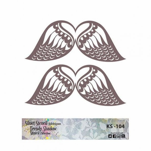 Cadence Siluet (Kenarsız) Stencil KS-104 ürün görseli 1