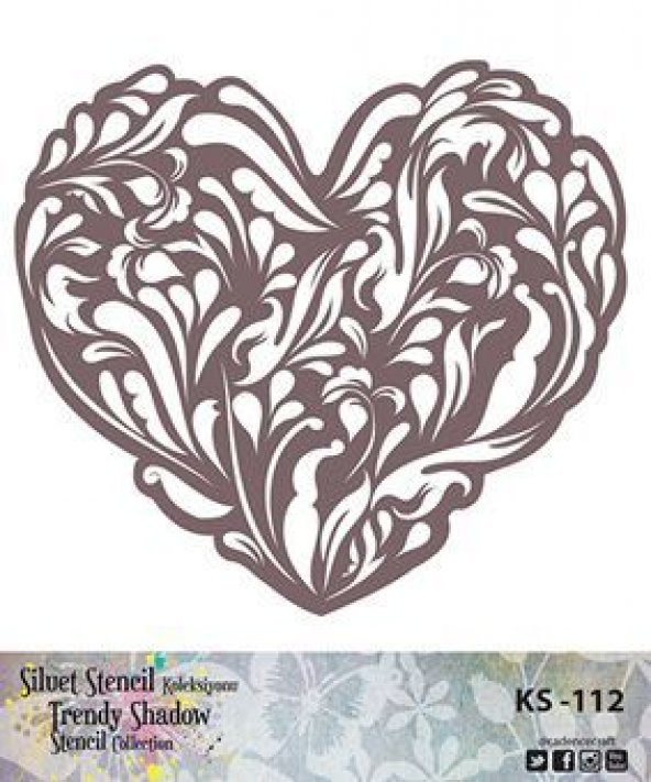 Cadence Siluet (Kenarsız) Stencil KS-112 ürün görseli 1