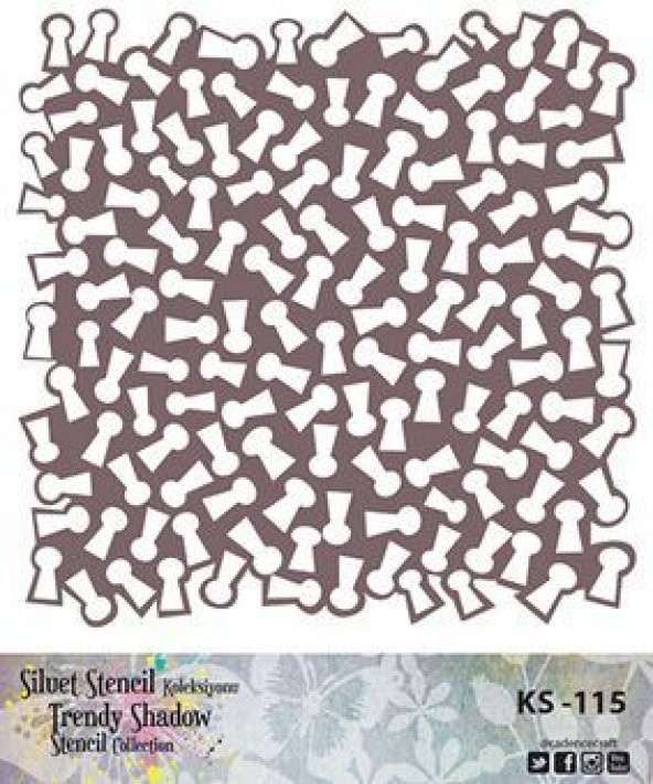 Cadence Siluet (Kenarsız) Stencil KS-115 ürün görseli 1