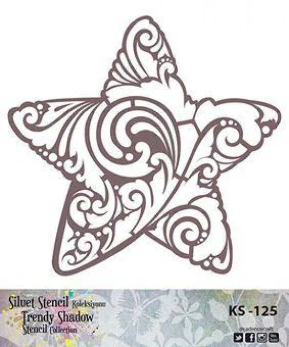 Cadence Siluet (Kenarsız) Stencil KS-125 ürün görseli 1