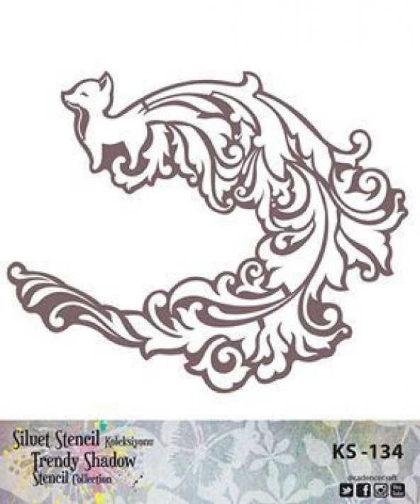Cadence Siluet (Kenarsız) Stencil KS-134 ürün görseli 1