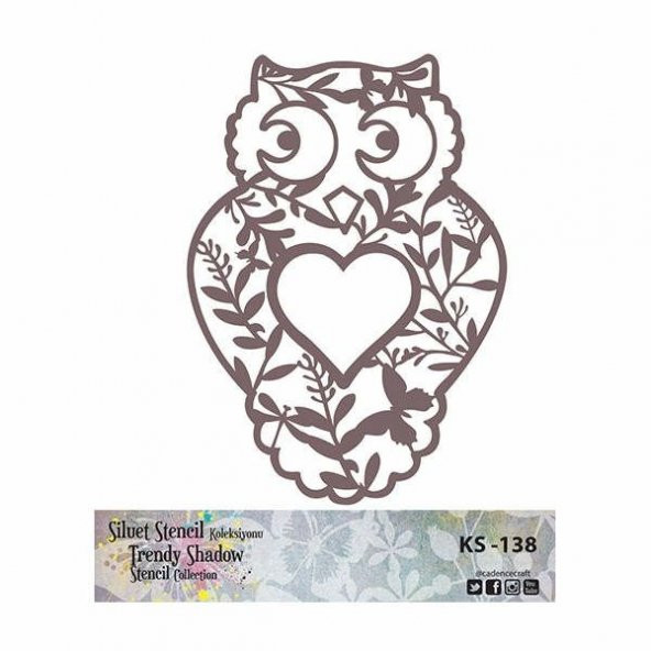 Cadence Siluet (Kenarsız) Stencil KS-138 ürün görseli 1