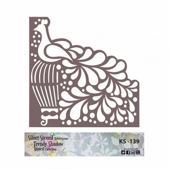 Cadence Siluet (Kenarsız) Stencil KS-139 ürün görseli 1