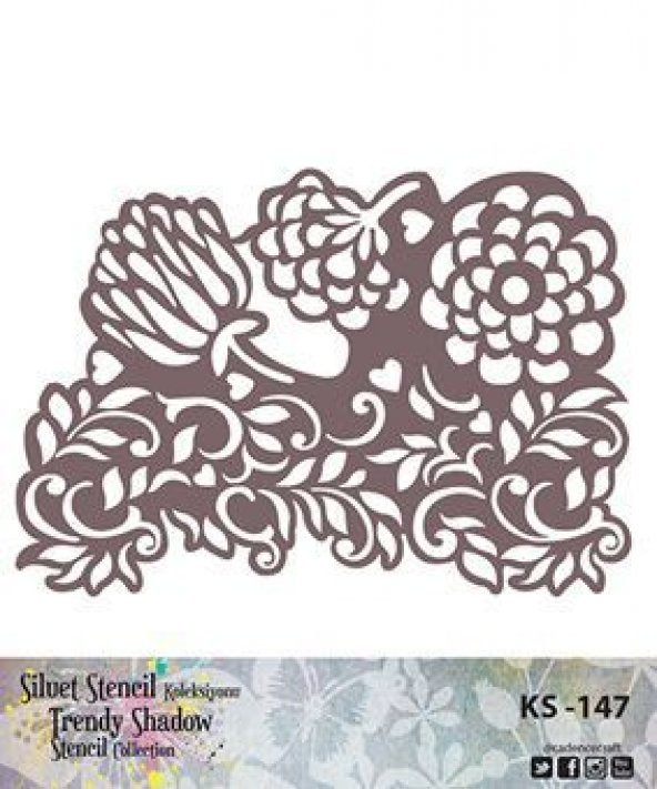 Cadence Siluet (Kenarsız) Stencil KS-147 ürün görseli 1