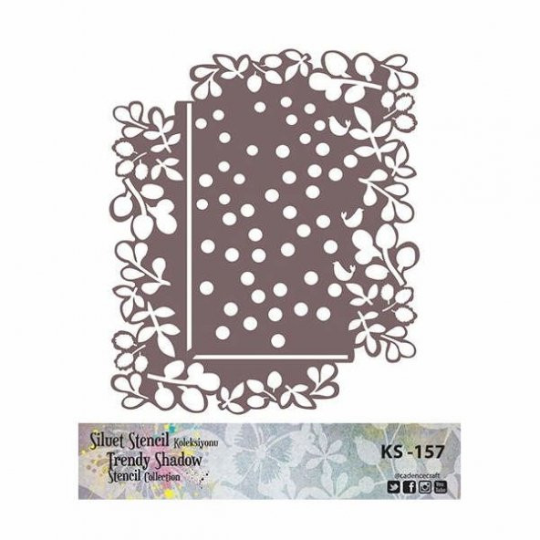 Cadence Siluet (Kenarsız) Stencil KS-157 ürün görseli 1