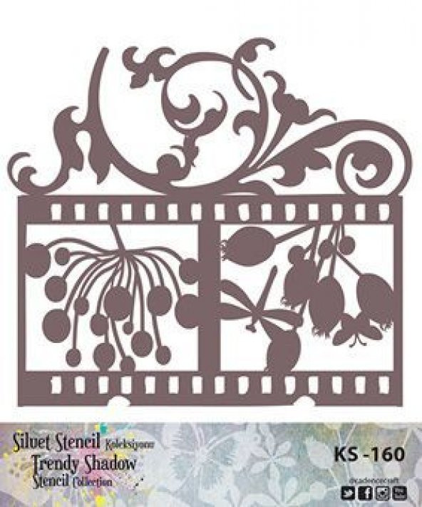 Cadence Siluet (Kenarsız) Stencil KS-160 ürün görseli 1